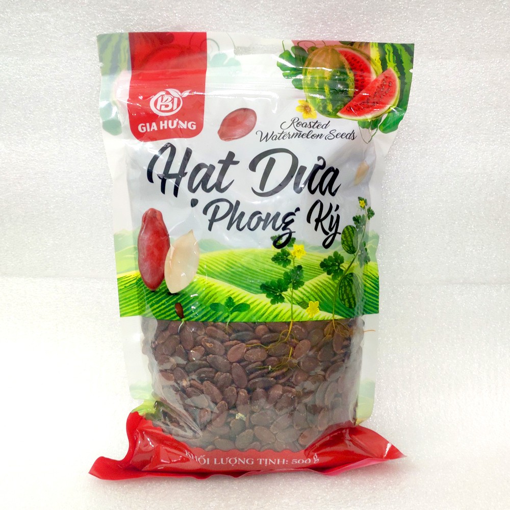 Hạt dưa sạch không phẩm màu gói 500g hàng chất lượng