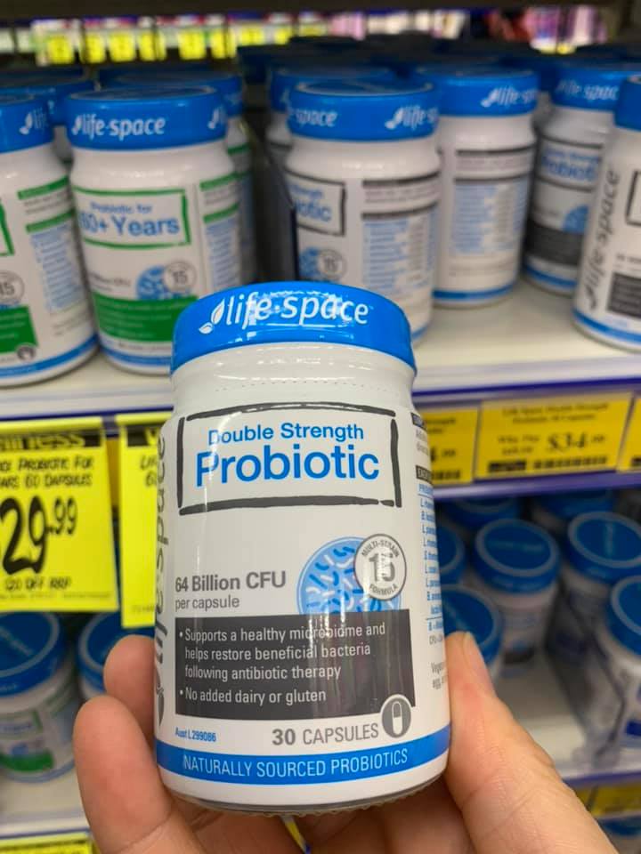 Men vi sinh Life Space Probiotic 64 Billion CFU - Men tiêu hóa cho người lớn Úc