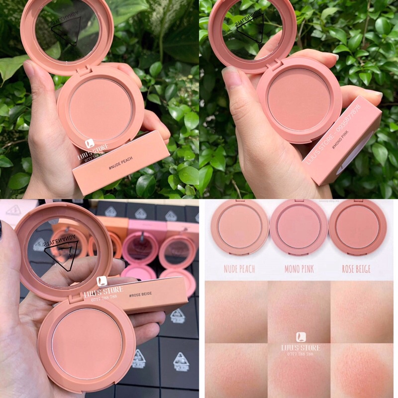 Phấn má hồng 3ce tone nude