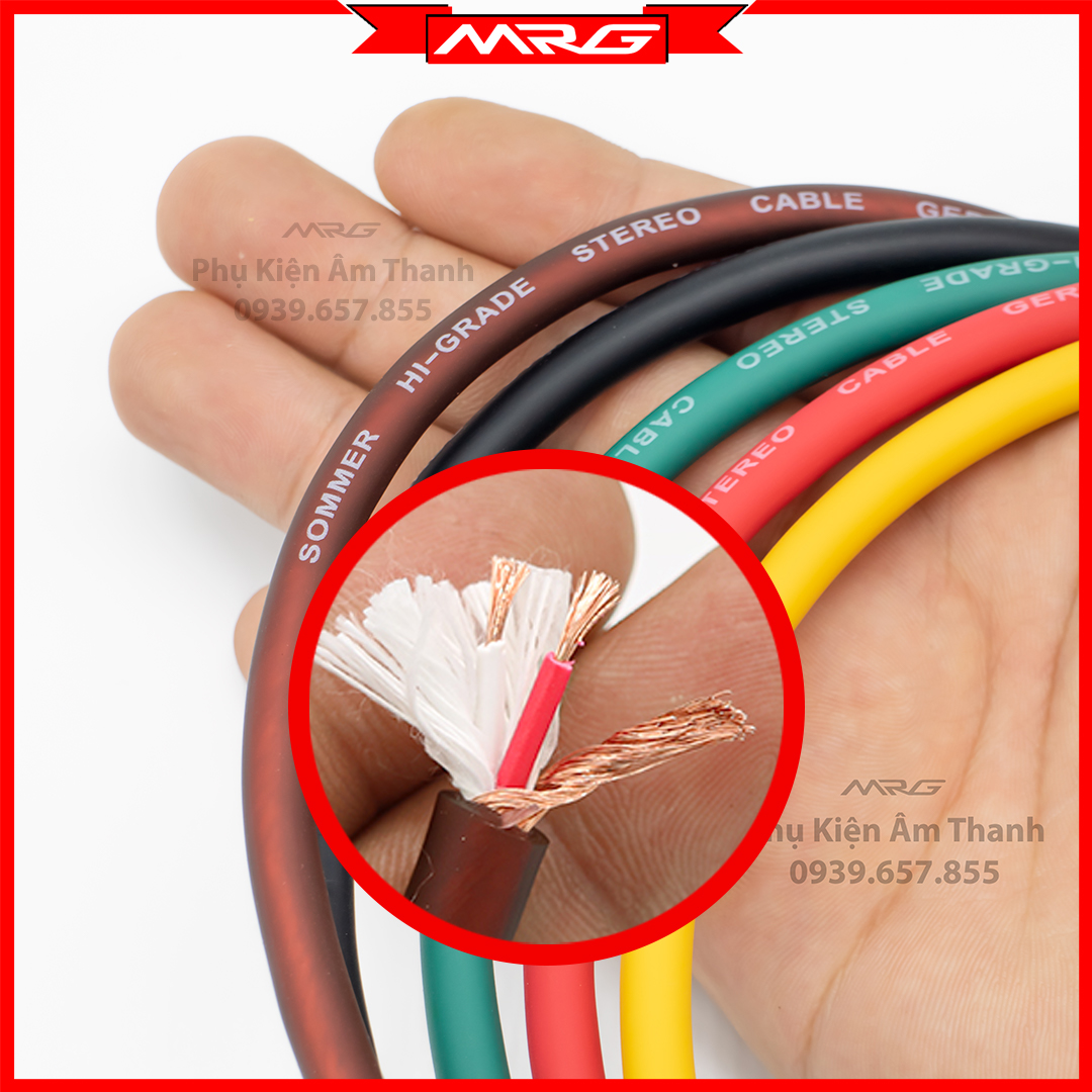 50met dây tín hiệu âm thanh 3 lõi đồng nguyên chất, loại tốt, mềm dẽo, dùng làm dây balance, dây 6ly, dây canon, dây hoa sen, dây 3.5 vv..