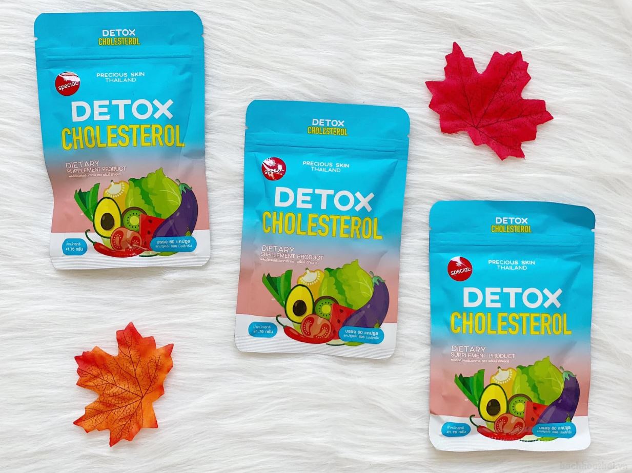 Detox khử mỡ cholesterol thái lan - giấm táo lên men - 60 viên - công ty - Có Tem- Hot - Mỹ Phẩm Thanh Loan