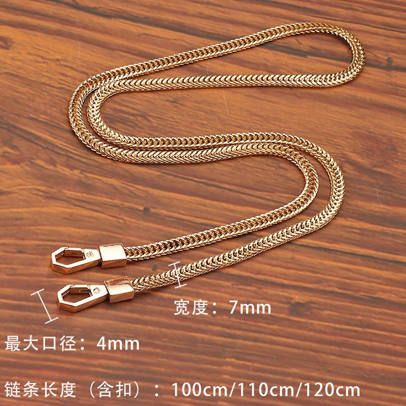 Dây xích túi, phụ kiện, dây xích túi, dây đeo chéo một vai cao cấp, dây đeo kim loại có thể tháo rời, dây đeo vai nữ