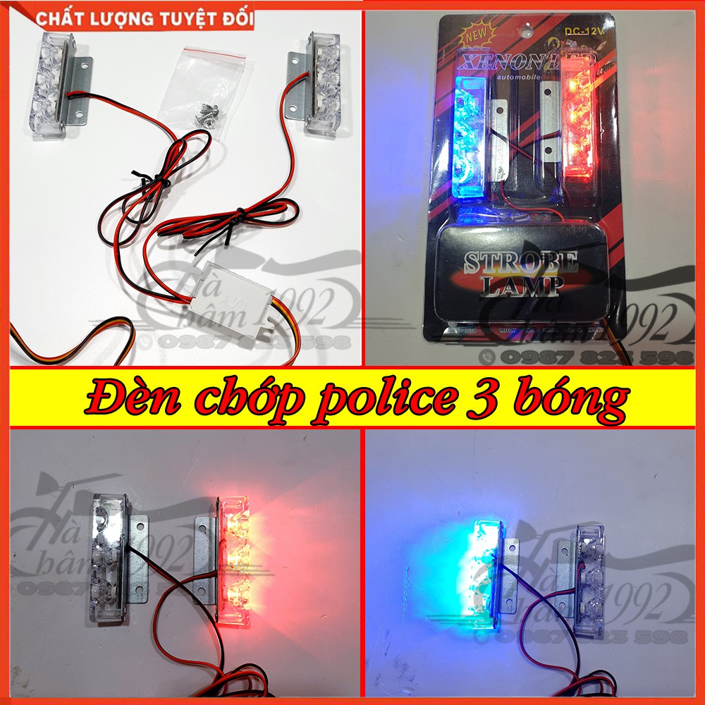 Đèn chớp 3 bóng , Đèn Police 3 bóng