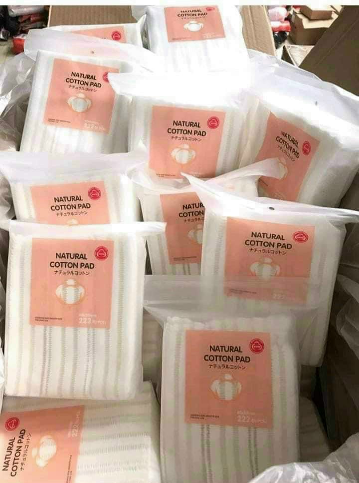 Combo 2 bịch bông tẩy trang 222 miếng - Natural Cotton Pads