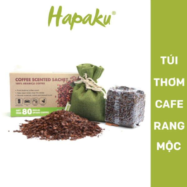 Túi Thơm Cà Phê Arabica Nguyên Chất, Túi Thơm Treo Xe Hơi Khử Mùi Hôi, Nấm Mốc, Túi Thơm Tự Nhiên An Toàn Sức Khỏe, Túi Thơm Hapaku Việt Nam