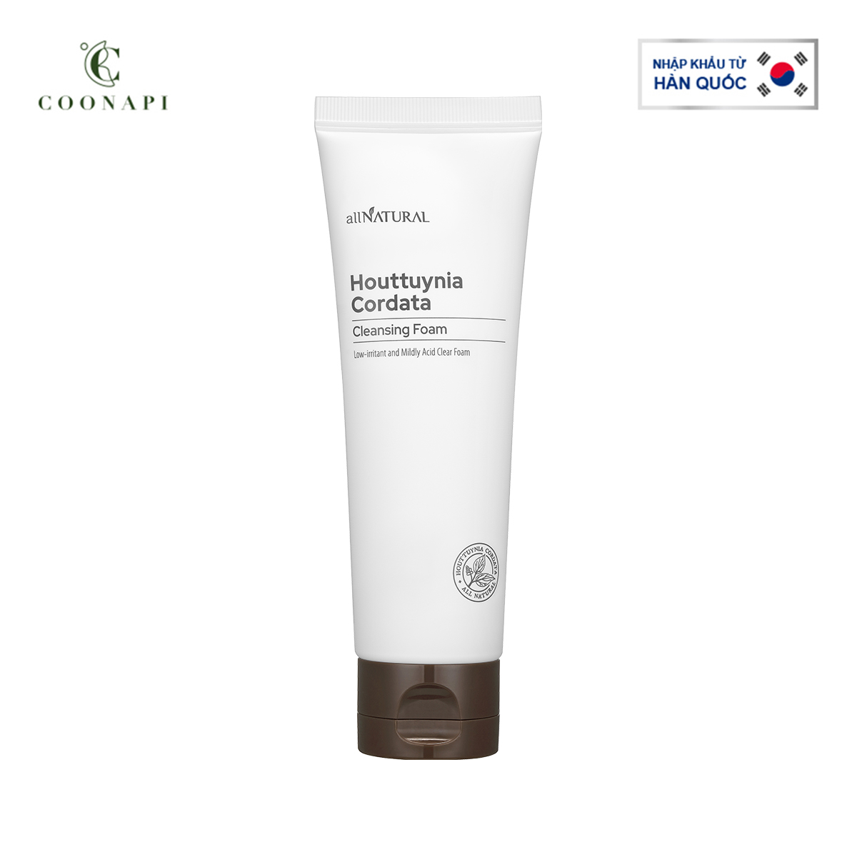 Sữa Rửa Mặt Diếp Cá pH Thấp, Dịu Nhẹ Và Dưỡng Ẩm All Natural Houttuynia Cordata Cleansing Foam 120ml