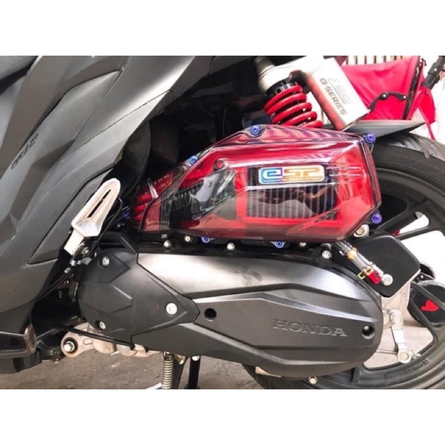 Combo 7 ốc titan gr5 pô e vario/click/ab/pcx/sh mode/vision