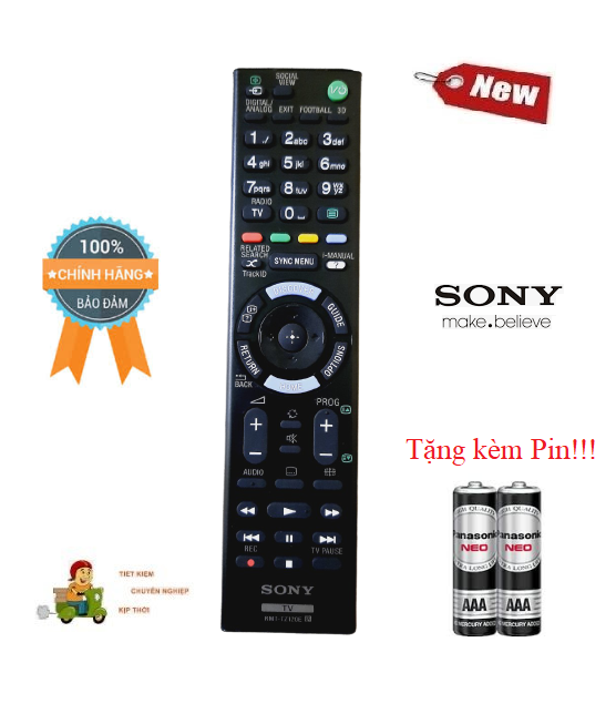 Remote Điều khiển TV Sony TZ-120E TV Sony LED/LCD Smart TV- Hàng chính hãng theo máy Fullbox mới 100%