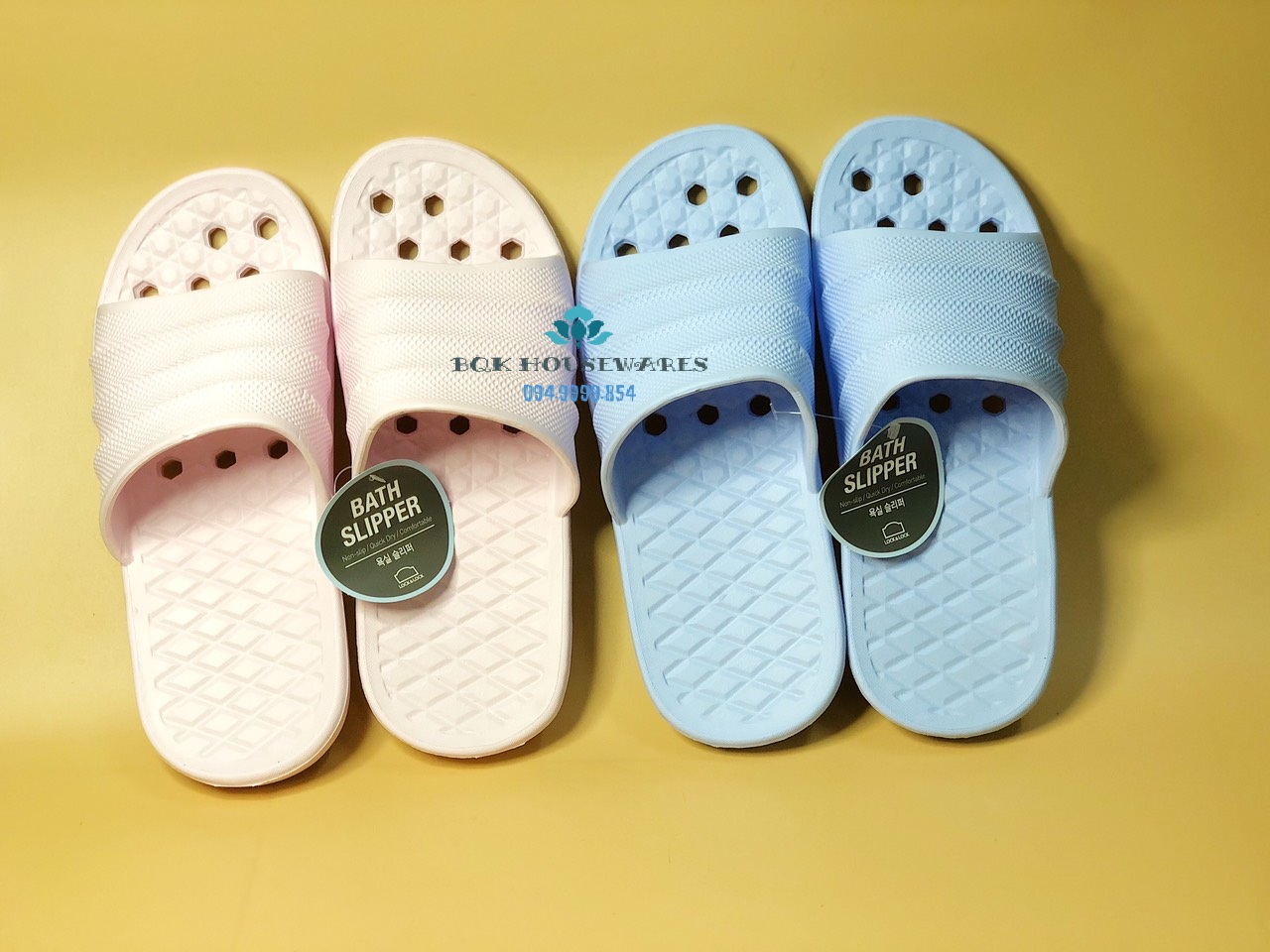 [HCM]Dép đi trong nhà tắm Lock&Lock mềm nhẹ chống trượt sản xuất tại Hàn Quốc ETM530