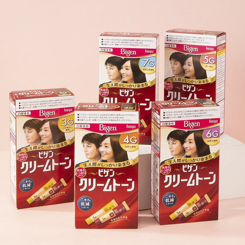 Thuốc nhuộm tóc phủ bạc Hoyu Bigen Cream Tone Nhật Bản