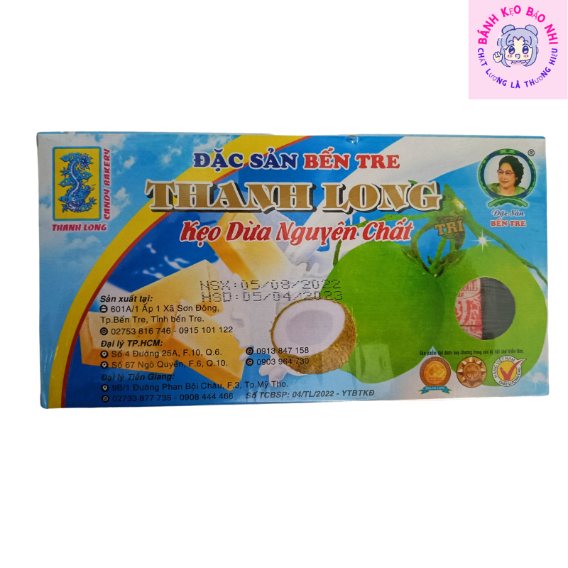 Kẹo dừa thanh long 350g vị dừa nguyên chất bách hóa bảo nhi