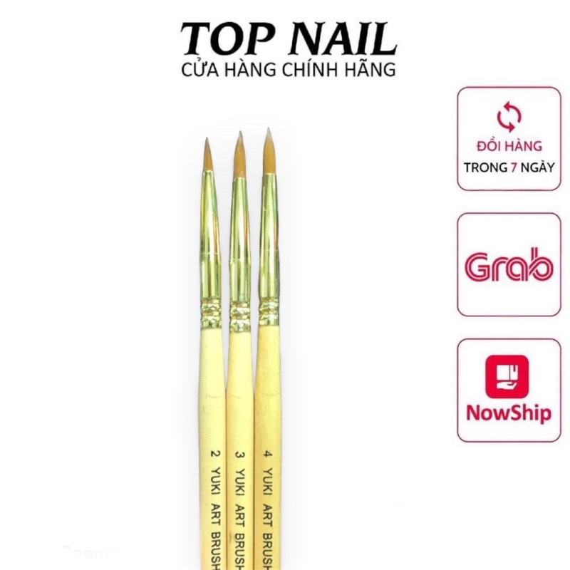 Cọ đắp hoa bột bằng lông chồn size 2 chính hãng Yuki