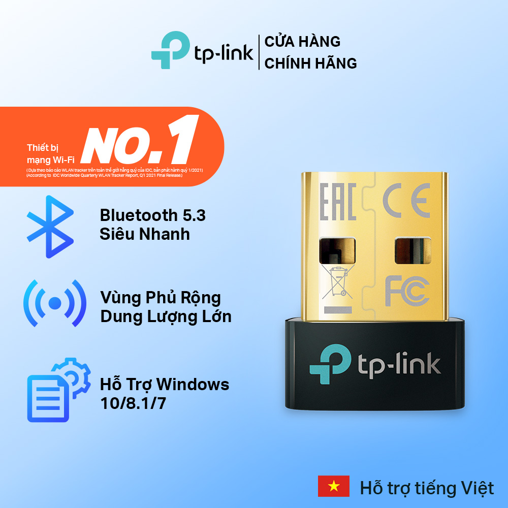 Bộ Chuyển Đổi Bluetooth TP-Link UB500 USB Nano Bluetooth 5.3- Hãng phân phối chính thức