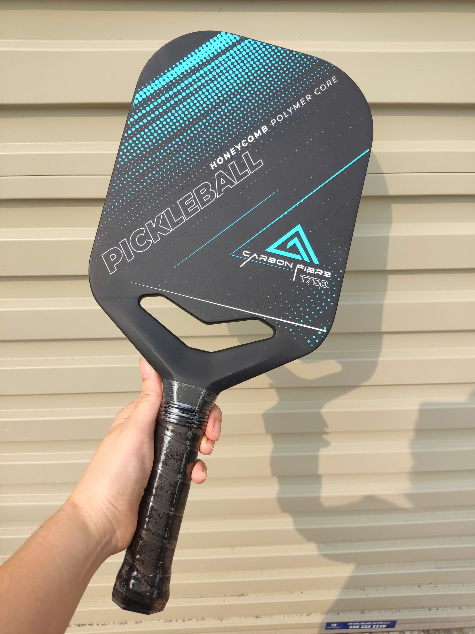 Vợt Pickleball Jusain Sợi Carbon T700 mặt nhám độ dày 14mm cho người chơi chuyên nghiệp