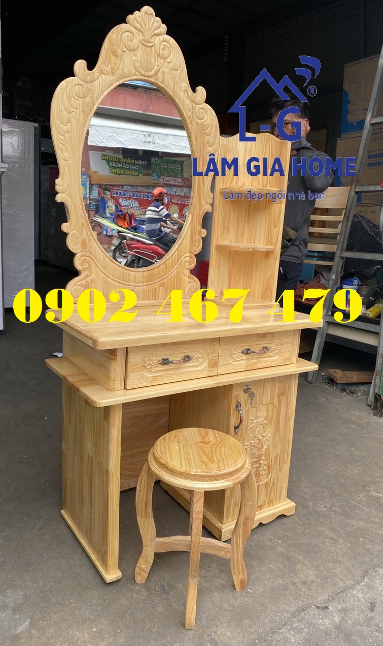 BÀN TRANG ĐIỂM GỖ THÔNG HÀNG RẤT MỚI CHẤT LƯỢNG- UY TÍNH HÀNG ĐẦU