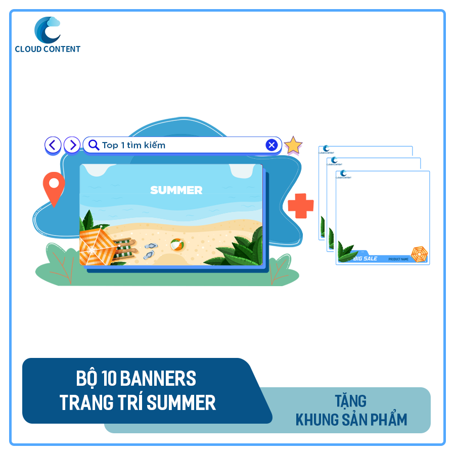 Bộ 10 banners trang trí gian hàng ấn tượng, cò kèm khung sản phẩm - Thiết kế nhanh chóng, hình ảnh đẹp tối ưu trải nghiệm khách hàng