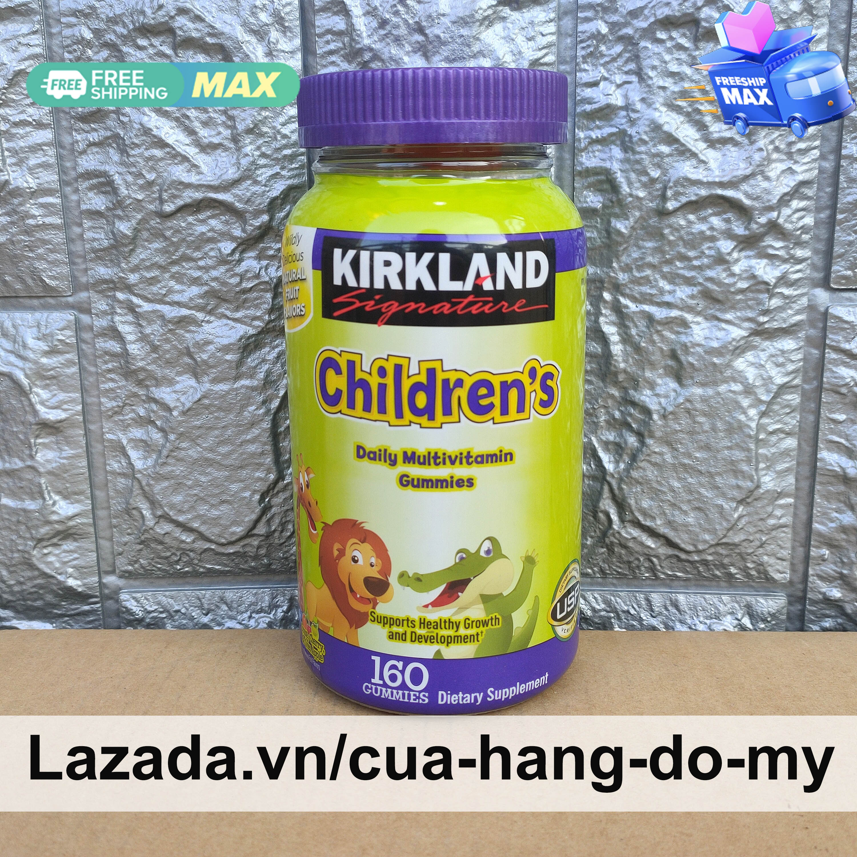 Kẹo Hỗ Trợ Bổ Sung Vitamin Cho Bé Kirkland Children’s Multivitamin Gummies 160 viên - Children - Shop Hong1008