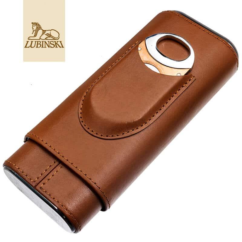 BAO DA XÌ GÀ LUBINSKI 3 ĐIẾU MÀU NÂU KÈM DAO CẮT