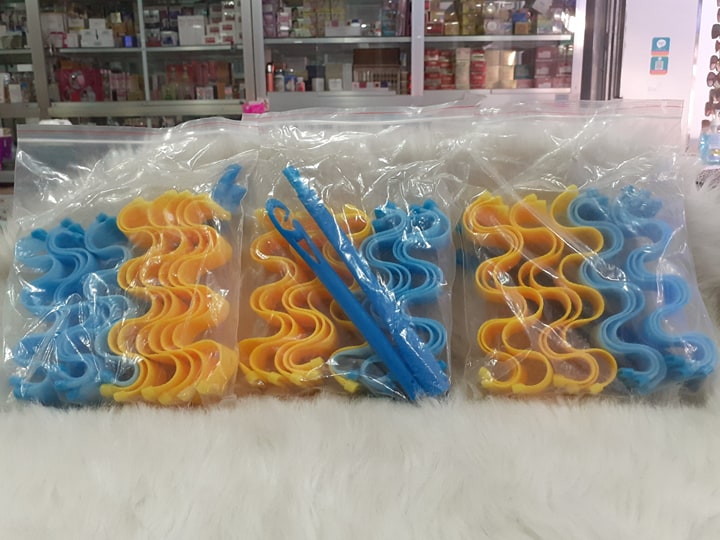 Lô uốn tóc gợn sóng Retro (Bộ 12 Ống Dài 25cm) không dùng nhiệt