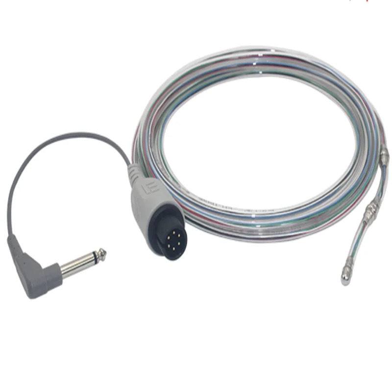 Thú y hai trong một ECG và đầu dò nhiệt độ y tế điện trở 2.25K VET cảm biến nhiệt độ thực quản/đường hậu môn CHO Mindray Contec