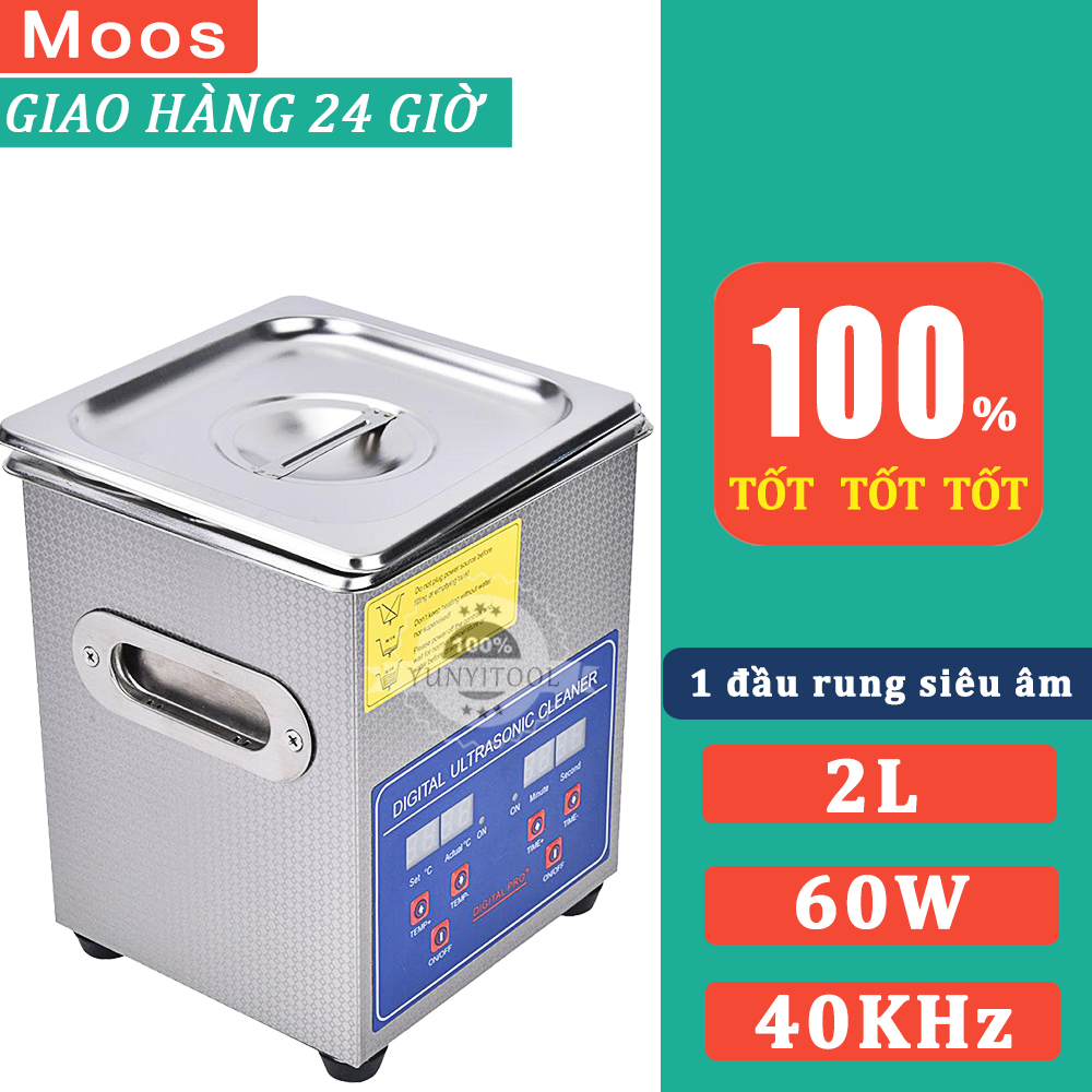 Máy làm sạch siêu âm 2L,máy vệ sinh trang sức,Máy rửa sóng siêu âm 60W,ultrasonic cleaner,máy rửa mắt kính,máy rửa siêu âm