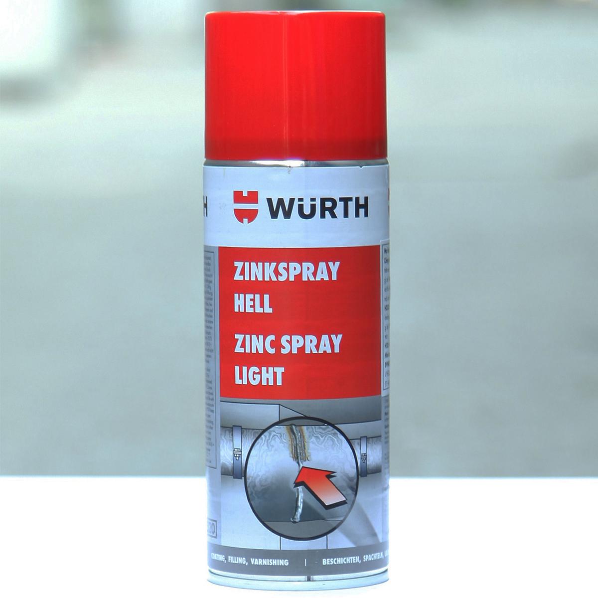 Sơn mạ kẽm chịu nhiệt cao wurth zinc spray 400ml