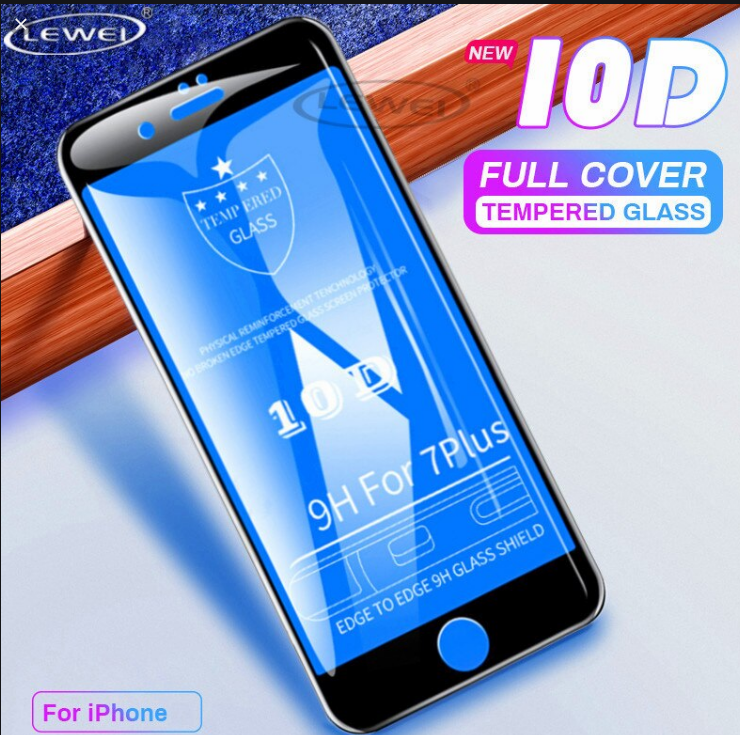 Kính Cường Lực 10D Full Màn Cho Ip 6, Iphone 7, Iphone 8, Iphone X/XS/XR - Siêu Bền