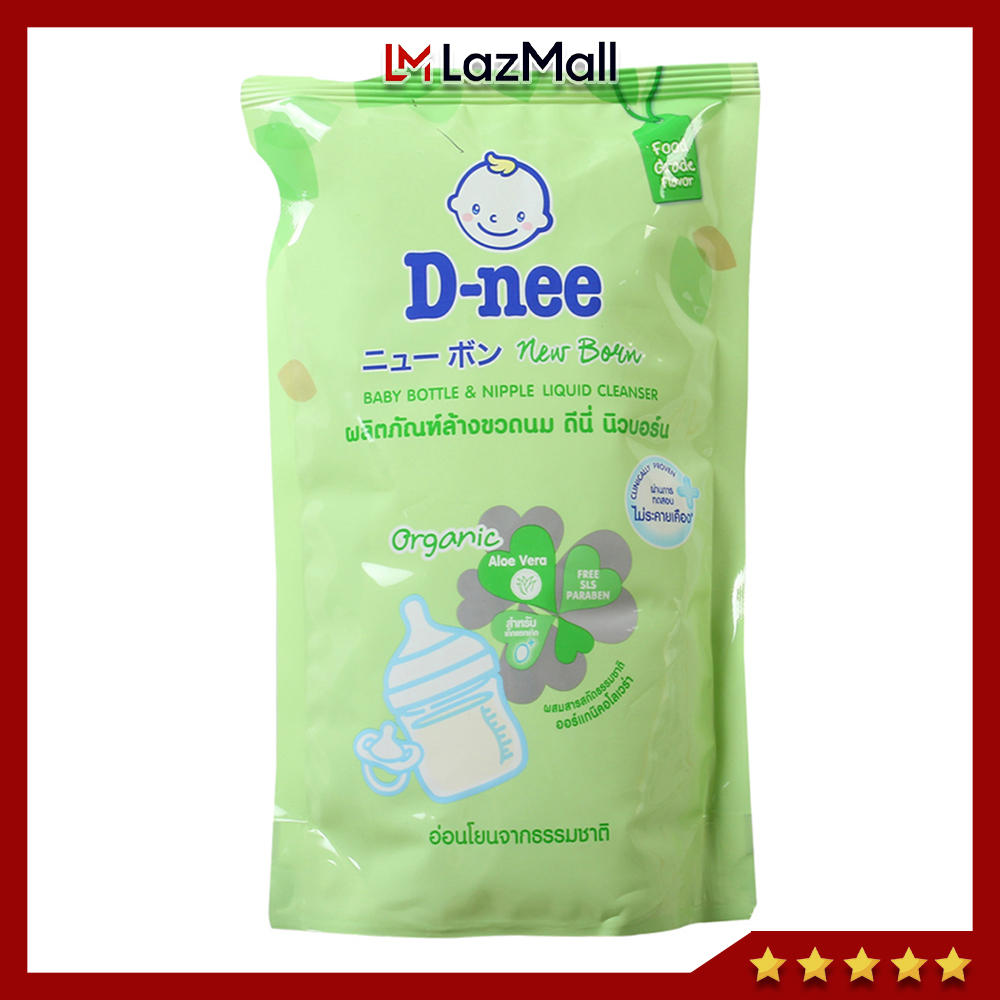 Nước rửa bình sữa dnee organic túi 550ml, chai 600ml thái lan