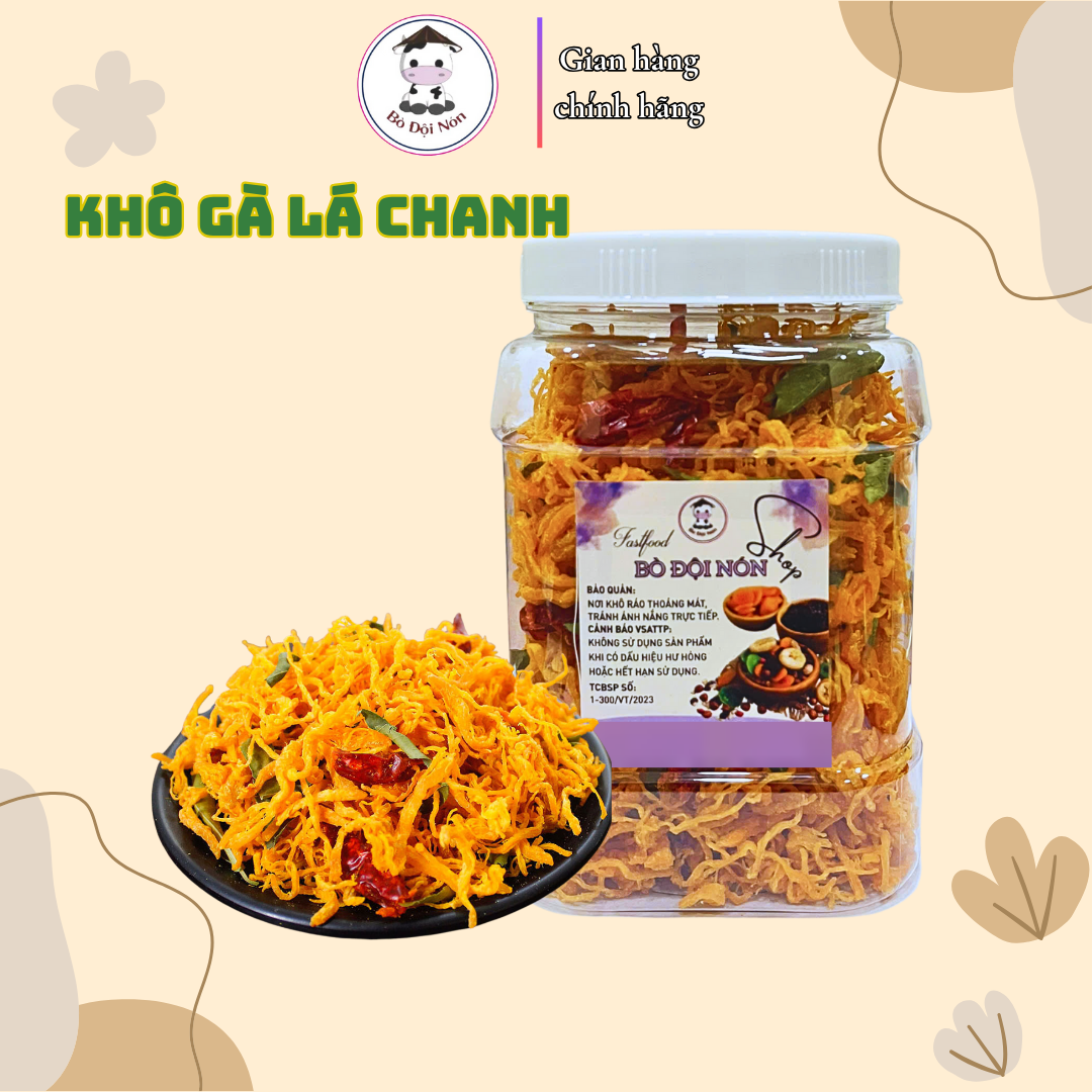 1KG Khô Gà Lá Chanh Bò Đội Nón