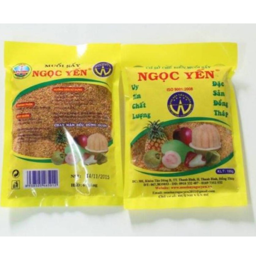 Muối sấy chấm hoa quả ngọc yến - gói 100g