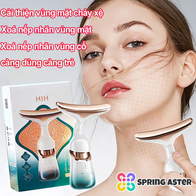 Máy mát xa dùng cho vùng cổ và vùng mặt Máy massage mặt cầm tay máy nâng cơ mặt HIH máy nâng cơ mặt hàn quốc cao cấp giúp săn chắc da giảm nếp nhăn Máy massage nâng cơ mặt Máy massage nâng cơ mặt loại bỏ các nếp nhăn đa chiều Máy massage nâng cơ mặt