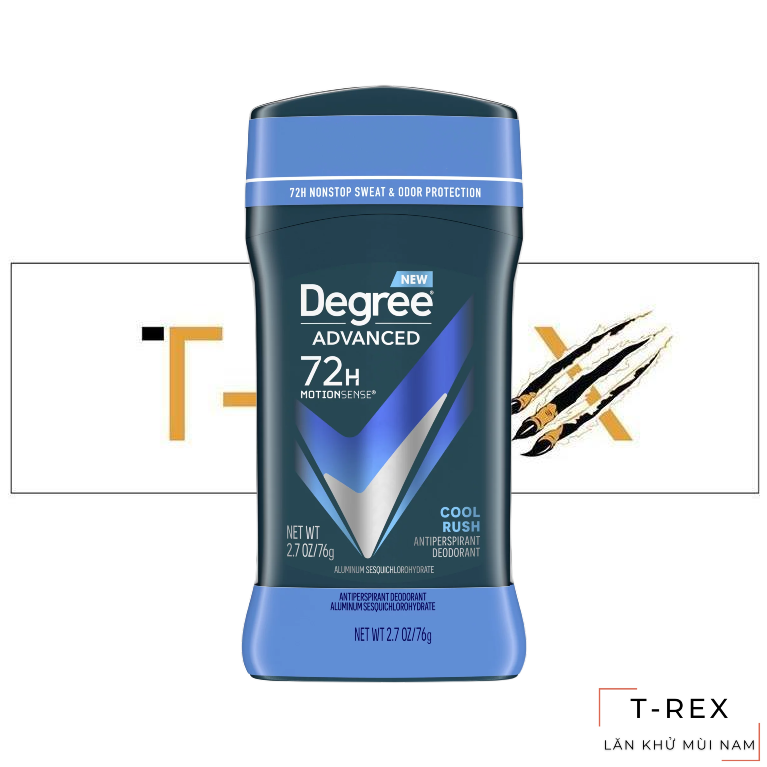 Lăn sáp khử mùi nam degree men cool rush 76g