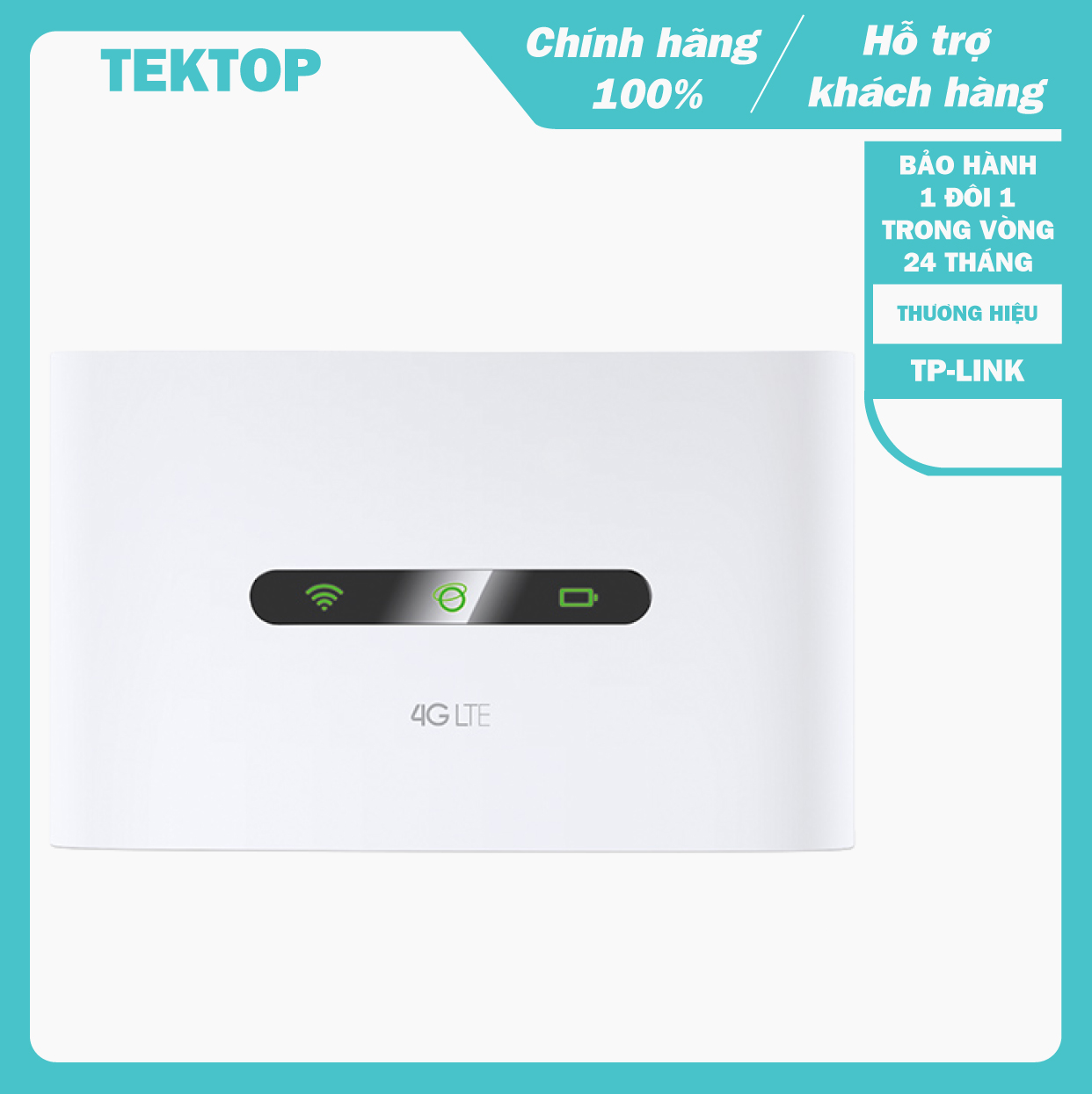 Cục phát wifi di động 4g tp-link m7300, dễ dàng chia sẻ kết nối 4g/3g lên đến 10 thiết bị sử dụng wi-fi