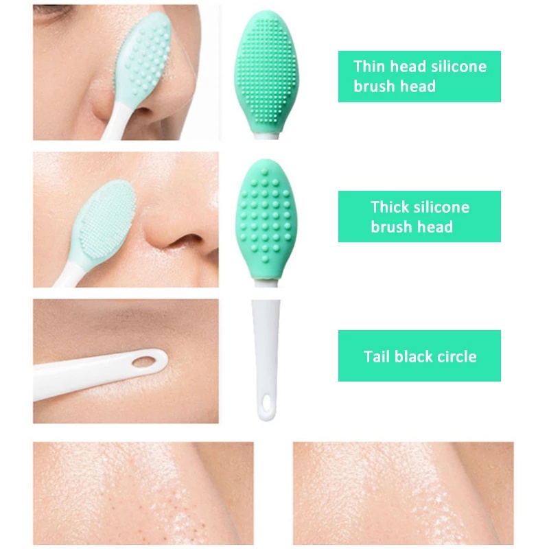 Cọ rửa mặt bằng silicon mềm mại hai mặt giúp tẩy tế bào chết và chăm sóc da GD190