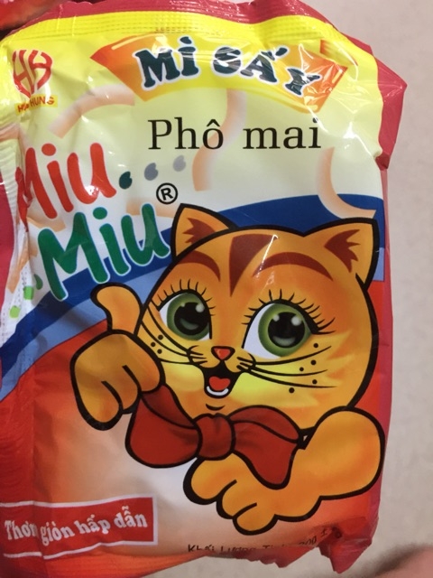 Combo 50 gói mì sấy trẻ em miu miu vị phô mai