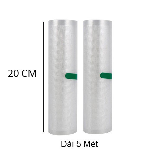 Bộ 2 cuộn túi hút chân không mặt nhám mặt trơn cao cấp - kích thước 20x500cm