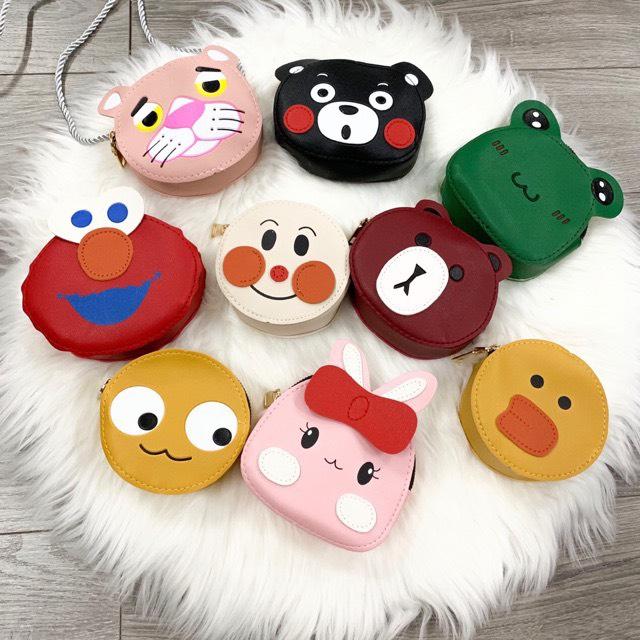 [HCM]Túi hộp đeo chéo da mềm cho bé trai bé gái