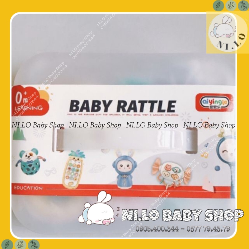Bộ 10 gặm nướu BabyRattle an toàn cho bé