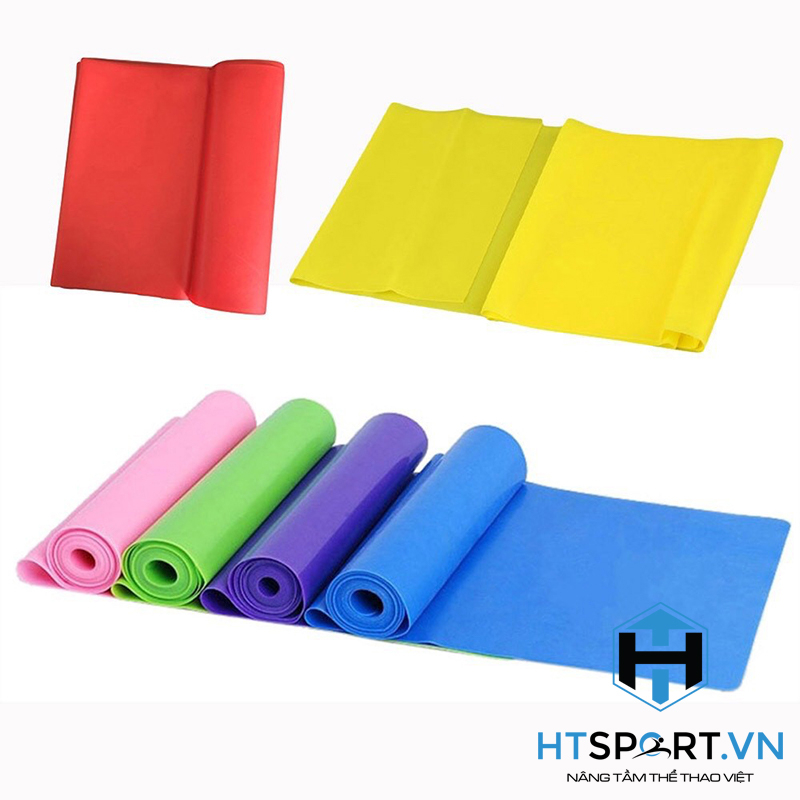 Dây cao su đàn hồi kháng lực bản thun tập gym yoga pilates thể lực 1.5 thera band