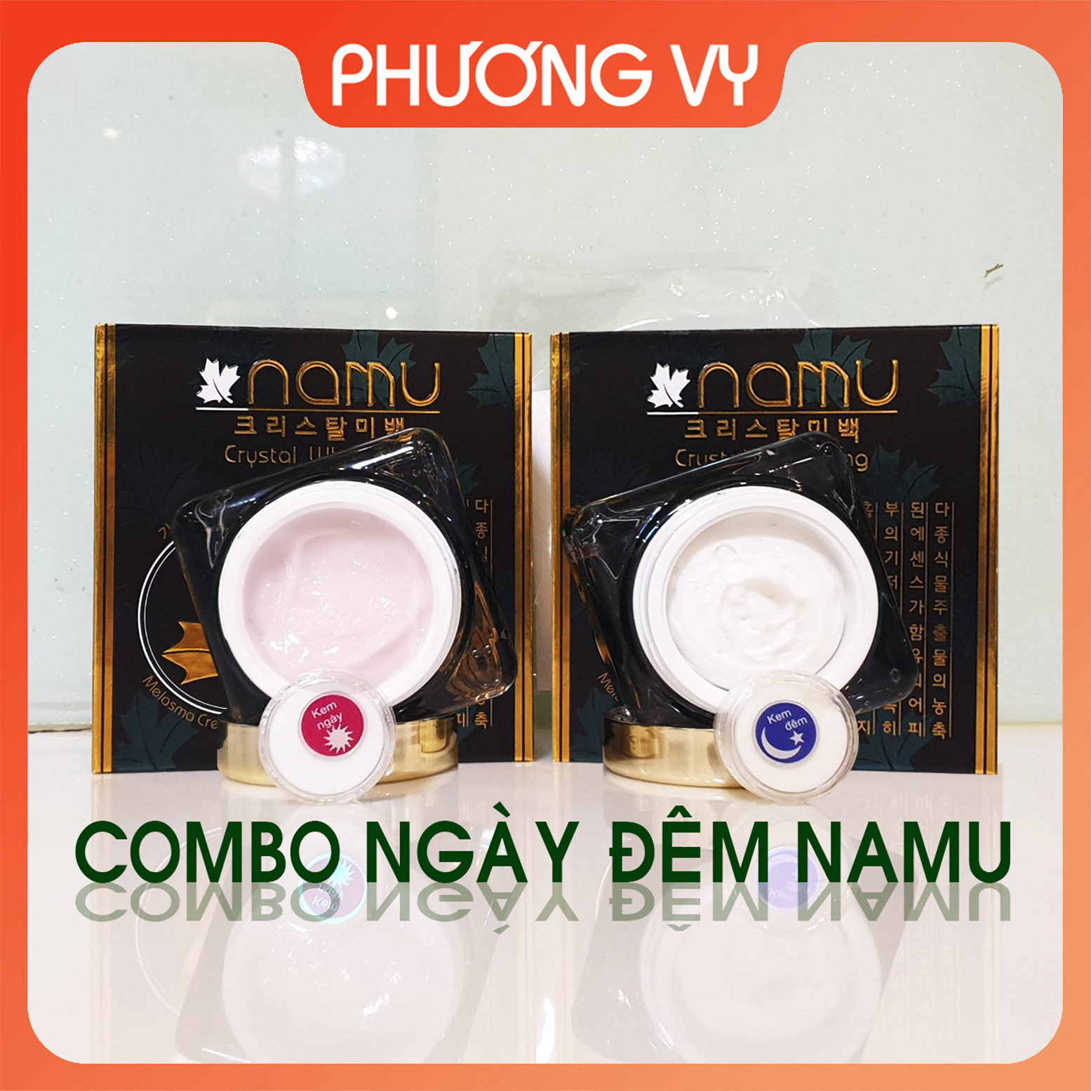 COMBO ngày đêm NAMU, mỹ phẩm giúp mờ nám, tàn nhang và dưỡng trắng da, kem nám, mỹ phẩm.