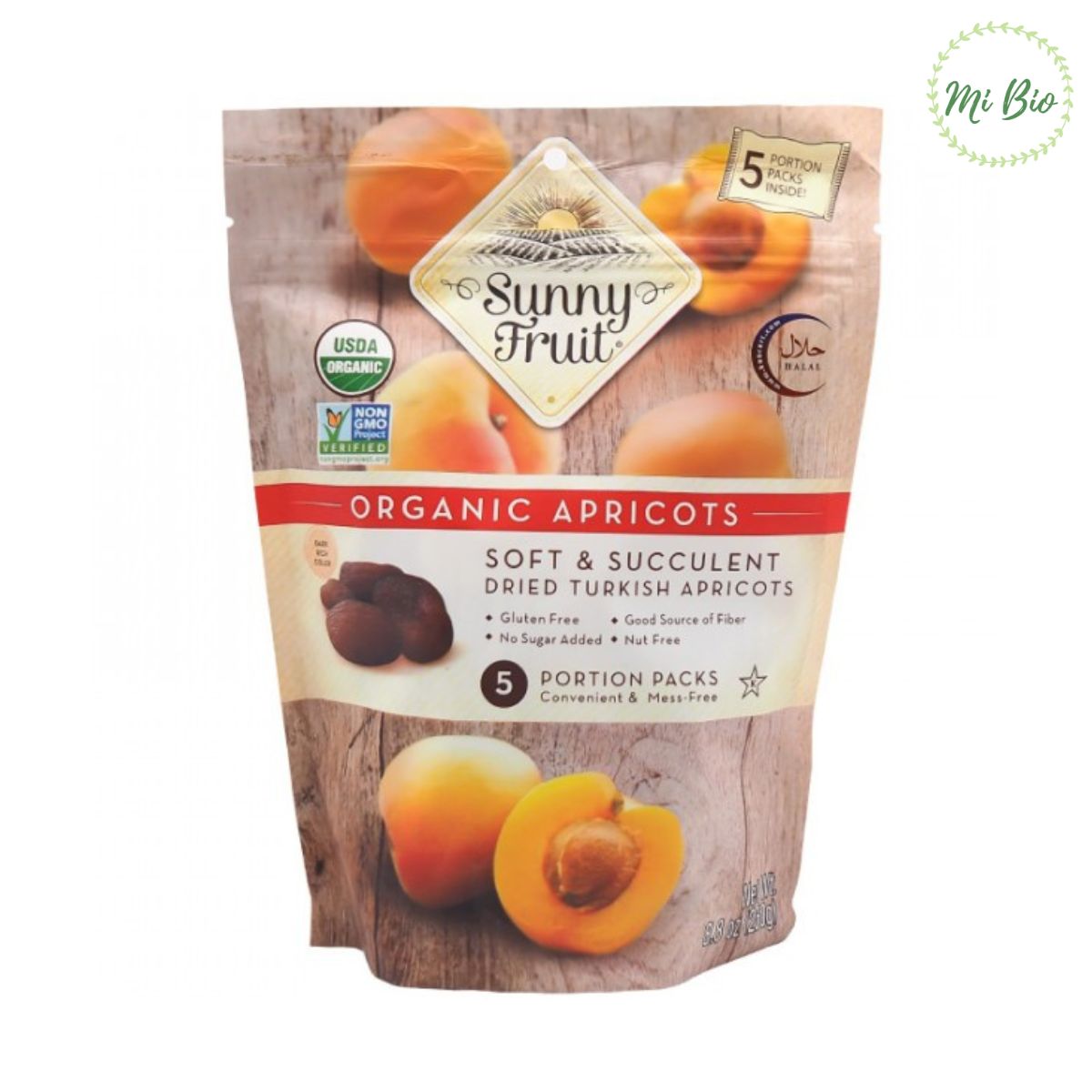 Organic dried apricot 250g-sunny fruit