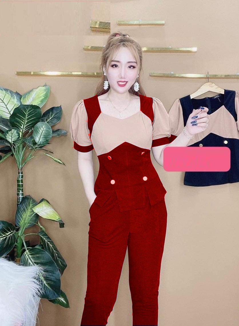 Set bộ nữ thời trang mặc nhà thun cát hàn