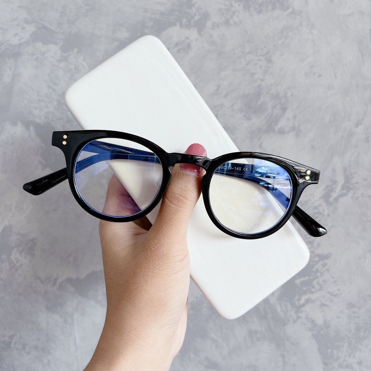 Kính cận thời trang nam nữ chữ V bảo vệ mắt chống tia UV và khói bụi, kính giả cận mắt kính không độ có thể thay được tròng cận cực đẹp hottrend 2021 4 YOUNG STORE 027