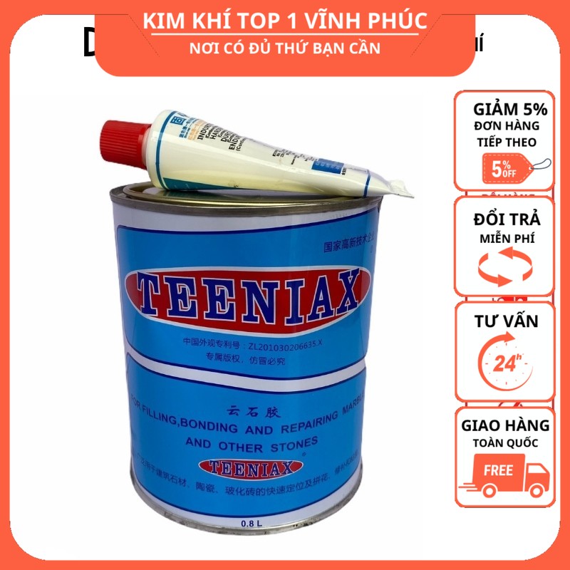 Keo gắn đá, keo gắn gạch Teeniax 0,8L -