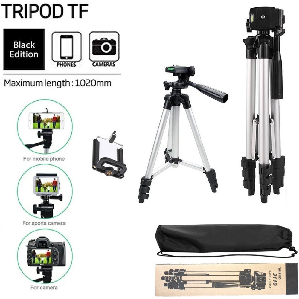 Gậy chụp hình 3 chân Tripod 3110 cho điện thoại và máy ảnh