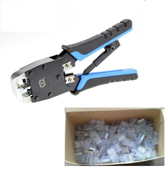 Kìm bấm mạng talon 500r + hộp 100 đầu mạng rj45