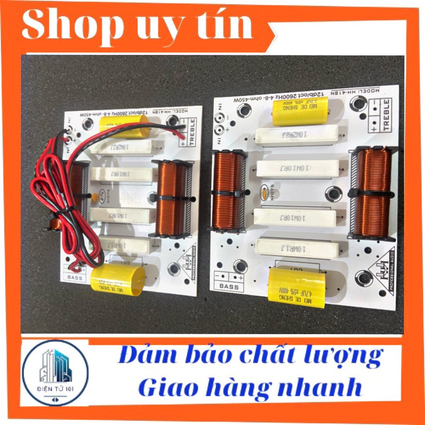 1 Mạch phân tần 2 đường tiếng loa 3 tấc 4 tấc, lọc loa 1 bass 1 tép