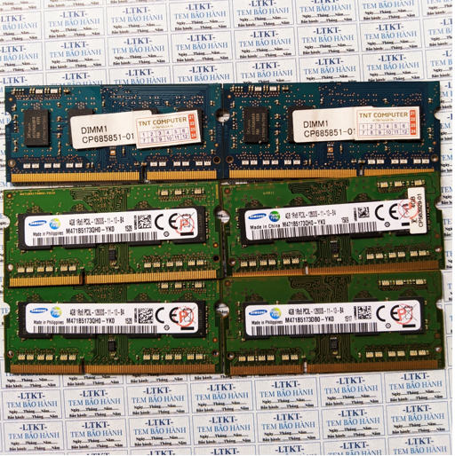 Ram Laptop 4Gb ddr3l buss 1600 (PC3L 12800S) Samsung-SK Hynix Bảo hành 3 tháng lỗi 1 đổi 1