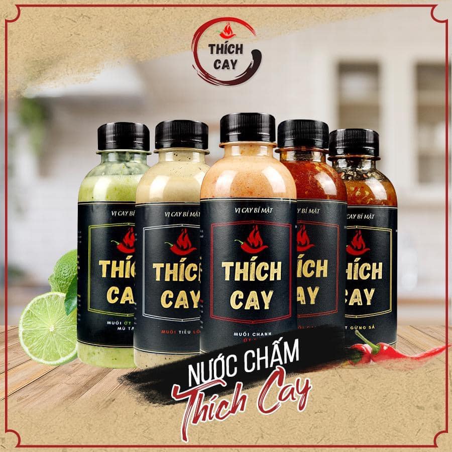 Combo 5 chai nước chấm đủ loại - Thích Cay