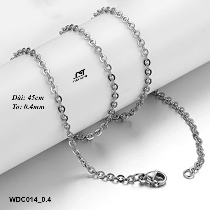 Dây chuyền nữ kiểu mắt xích nhỏ 0.4li WDC014-0.4